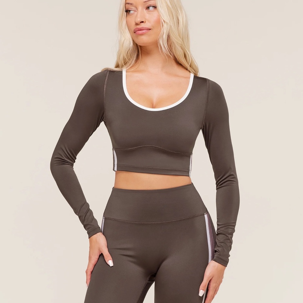 Gymshark Piping Long Sleeve Crop Top
